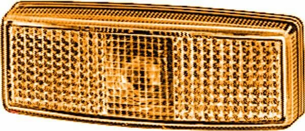 Hella - 9EL141135031 - Light Lens, Amber, Rectangular LH/RH, Hella