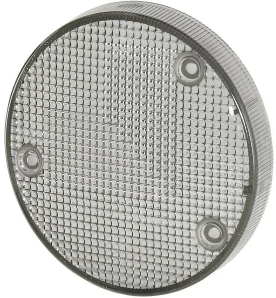 Hella - 9EL990354031 - Light Lens, Grey, Round Rear/Left Hella