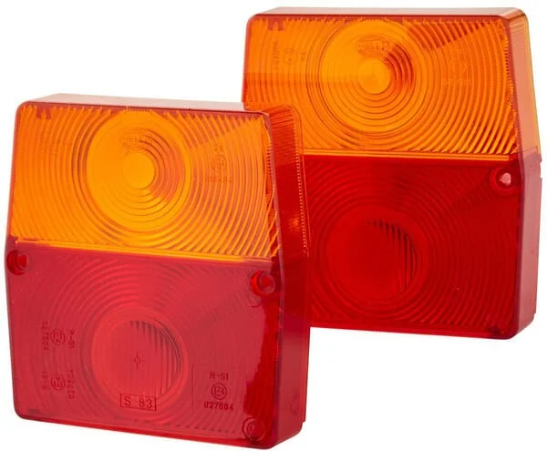 Hella - 9EL998002031 - Light Lens, Red/Transparent/Amber LH/RH/Rear Hella