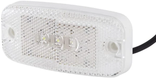 Hella ValueFit - 2PG357008031 - Marker Light LED, Rectangular, 9/36V, White, Bolt On