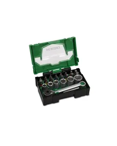 Hikoki - 40030020 - 24-Piece Bit Set Including Sockets and Ratchet