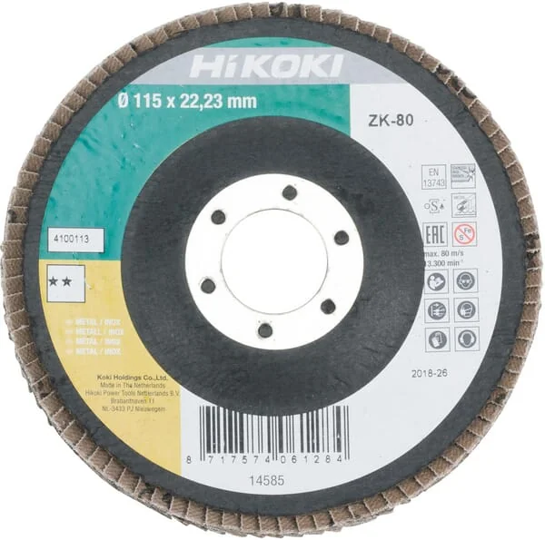 Hikoki - 4100113 - Lapper Sanding Pad 115 K80