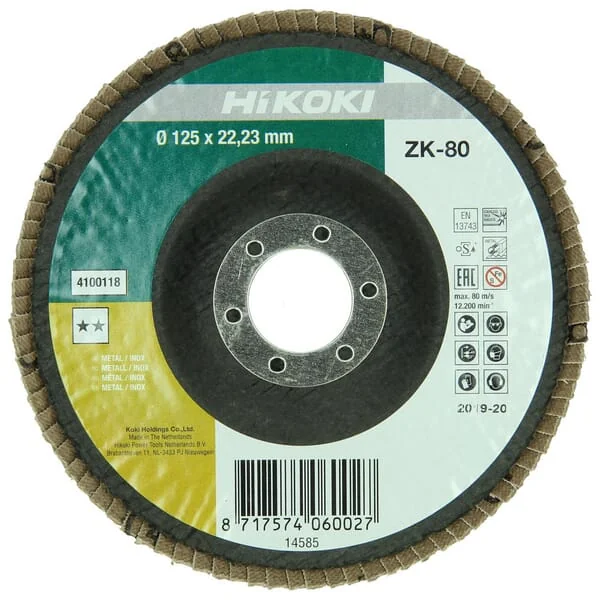 Hikoki - 4100118 - Lapper Sanding Pad 125 K80