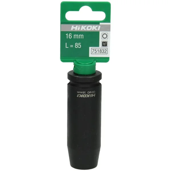 Hikoki - 751832 - Impact Socket 1/2" Long 16mm