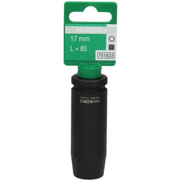 Hikoki - 751833 - Impact Socket 1/2" Long 17mm