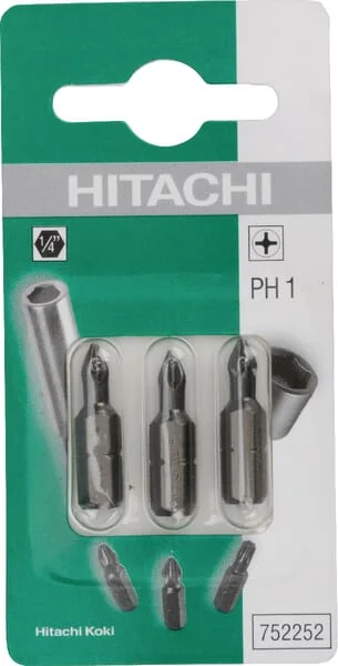 Hikoki - 752252 - Bits 1/4 Ph 1-25mm 3x