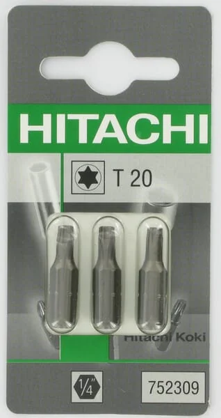 Hikoki - 752309 - Bits Torx 1/4" T20-25mm 3x