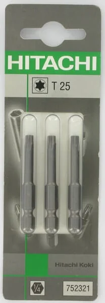 Hikoki - 752321 - Bits Torx 1/4" T25-50mm 3x