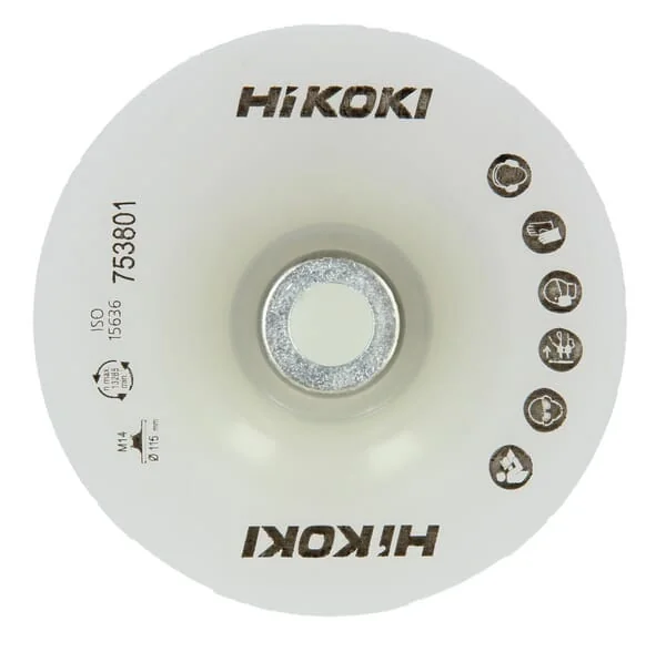 Hikoki - 753801 - Hikoki Backing Pad + Nut 115mm