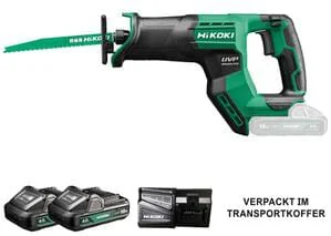 Hikoki - CR18DMAWWZ - Cordless Reciprocating Saw HSC3 4.0 Ah