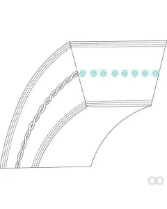 Honda - 76181772L02 - Belt LB51-52 16.5x1333EXT