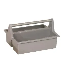 Hünersdorff - PL4383 - Tool Crate 396x294x215mm, Grey Polypropylene, 2 Compartments, Hünersdorff