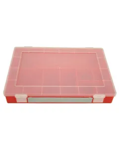 Hünersdorff - WE6047 - Assortment Box 335x225x55mm, Red Polypropylene, 8 Compartments, Hünersdorff