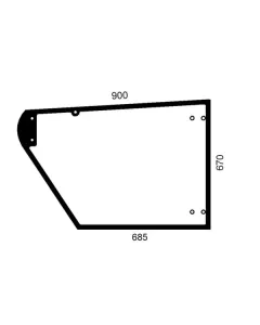 John Deere - AZ55396 - Cab Door