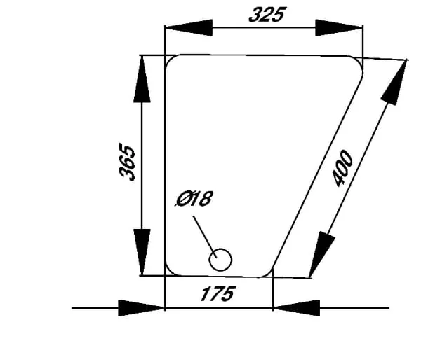 John Deere - L57280 - Windscreen Lower
