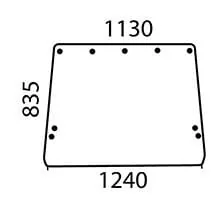 John Deere - R50758 - Rear Window