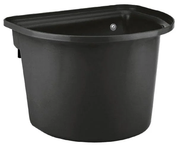 Kerbl - VV32855 - Bucket With Bracket, 12l, Black