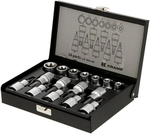 Kramp - 1804924016KR - Torx Socket Set 1/2", 16 pcs
