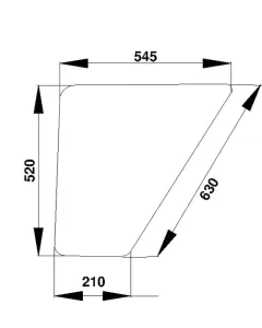 Kramp - D4004 - Door Glass Lower