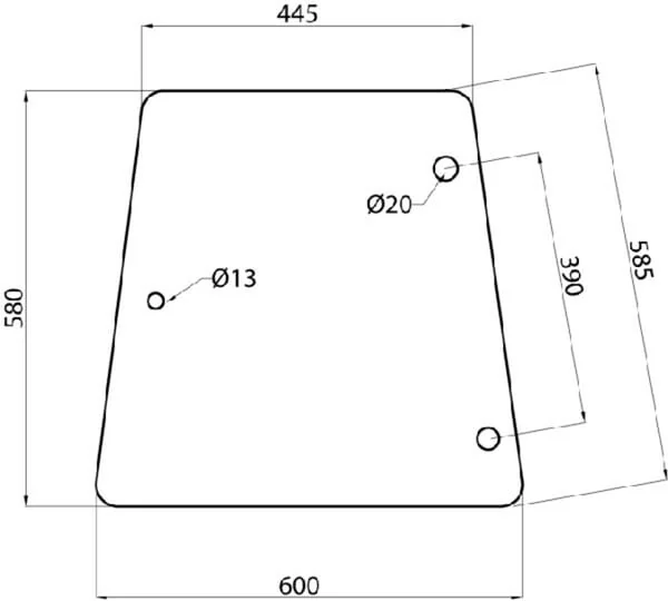 Kramp - D6904 - Side Window