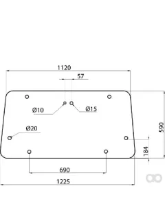 Kramp - D6908 - Rear Window Upper