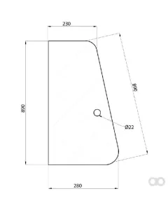Kramp - D7013 - Front Glass Door Part
