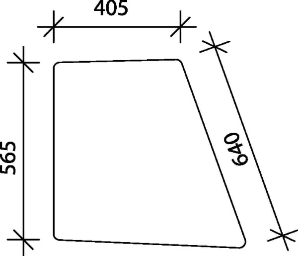 Kramp - D7102 - Door Glass Upper