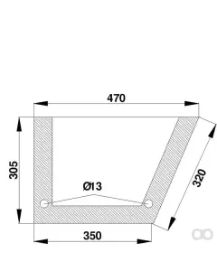 Kramp - D7308 - Door Glass Lower