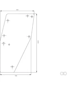 Kramp - D7745T - Door Glass