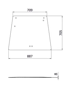 Kramp - D7761 - Rear Window Upper
