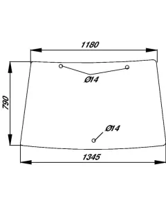 Kramp - D8180 - Fixed Windscreen
