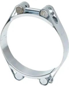 Kramp - DBHC105115 - Hose Clamp, 105-115mm Double Bolt, Double Band DIN912 Zinc Plated Kramp