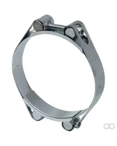 Kramp - DBHC115125 - Hose Clamp, 115-125mm Double Bolt, Double Band DIN912 Zinc Plated Kramp