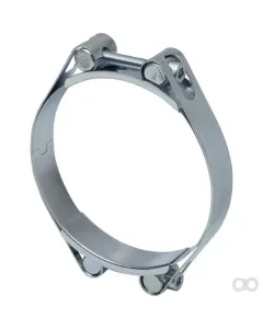 Kramp - DBHC120130 - Hose Clamp, 120-130mm Double Bolt, Double Band DIN912 Zinc Plated Kramp
