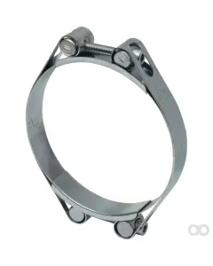 Kramp - DBHC125135 - Hose Clamp, 125-135mm Double Bolt, Double Band DIN912 Zinc Plated Kramp