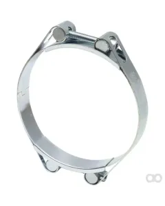 Kramp - DBHC130140 - Hose Clamp, 130-140mm Double Bolt, Double Band DIN912 Zinc Plated Kramp