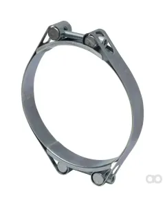 Kramp - DBHC135145 - Hose Clamp, 135-145mm Double Bolt, Double Band DIN912 Zinc Plated Kramp