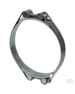 Kramp - DBHC140150 - Hose Clamp, 140-150mm Double Bolt, Double Band DIN912 Zinc Plated Kramp