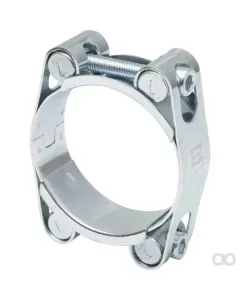 Kramp - DBHC4555 - Hose Clamp, 45-55mm Double Bolt, Double Band DIN912 Zinc Plated Kramp