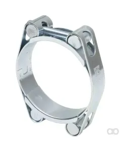Kramp - DBHC5565 - Hose Clamp, 55-65mm Double Bolt, Double Band DIN912 Zinc Plated Kramp