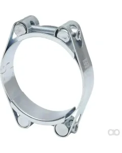 Kramp - DBHC6070 - Hose Clamp, 60-70mm Double Bolt, Double Band DIN912 Zinc Plated Kramp