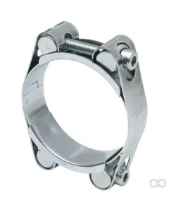 Kramp - DBHC6575 - Hose Clamp, 65-75mm Double Bolt, Double Band DIN912 Zinc Plated Kramp