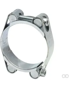 Kramp - DBHC7080 - Hose Clamp, 70-80mm Double Bolt, Double Band DIN912 Zinc Plated Kramp