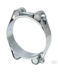 Kramp - DBHC8090 - Hose Clamp, 80-90mm Double Bolt, Double Band DIN912 Zinc Plated Kramp