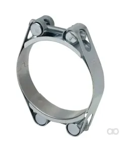 Kramp - DBHC8595 - Hose Clamp, 85-95mm Double Bolt, Double Band DIN912 Zinc Plated Kramp