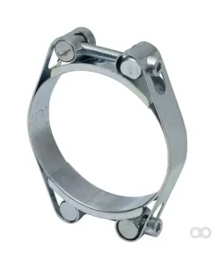 Kramp - DBHC90100 - Hose Clamp, 90-100mm Double Bolt, Double Band DIN912 Zinc Plated Kramp
