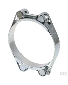 Kramp - DBHC95105 - Hose Clamp, 95-105mm Double Bolt, Double Band DIN912 Zinc Plated Kramp