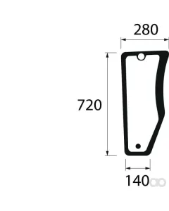 Kramp - ER200605N - Lower Front Glass