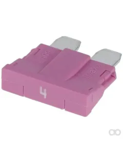 Kramp - FS1804KR - Fuse Standard Blade 80V 4A Pink Pack 10x Kramp