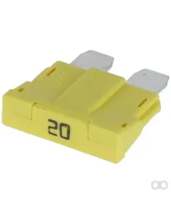 Kramp - FS1820KR - Fuse Standard Blade 80V 20A Yellow Pack 10x Kramp